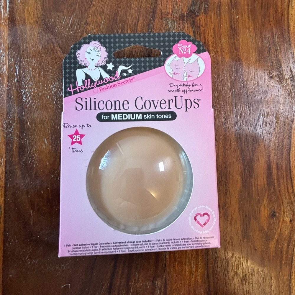 Hollywood Fashion Secrets Silicone CoverUps Medium Skin Tone Nipple Covers